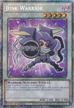 Yugioh! Junk Warrior - BLMM-EN009 - Starlight Rare - 1st Edition Near Mint, Engl - Image 1
