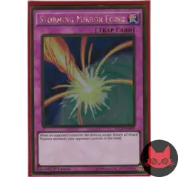 Yugioh Storming Mirror Force PGL3-EN099 Gold Rare 1st Edition NM - Image 1