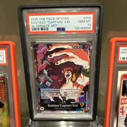 One Piece Royal Blood Eustass "Captain" Kid OP10-099 Foil Leader PSA 10 Alt Art - Image 1