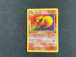 Flareon LP 19/64 First Edition Jungle Regular Rare Non Holo Pokemon Card 1999 - Image 2