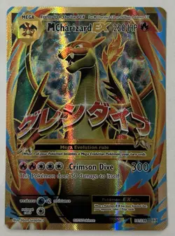 Pokemon TCG Mega M Charizard EX Evolutions Holo Full Art Ultra Rare Card 101/108 - Image 1