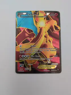 Pokemon TCG Charizard EX Ultra Rare Card XY: Flashfire 100/106 Pre Owned Damaged - Image 1