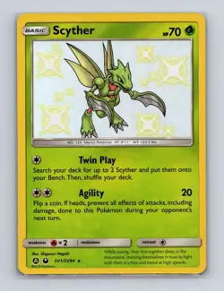 Scyther SV1 Pokemon Hidden Fates Shiny Vault Rare Card NM+ - Image 1