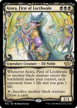 Ayara, First of Locthwain -Foil Near Mint MTG - Image 1