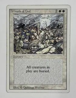 Wrath Of God Revised MP Moderate Play MTG Magic The Gathering - Image 1
