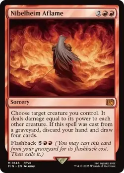 Nibelheim Aflame Final Fantasy Regular 0146 Mythic Magic The Gathering FIN EN NM - Image 1