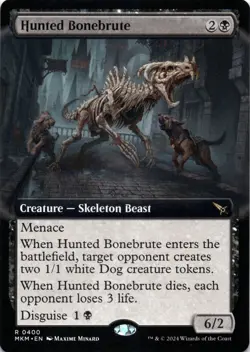 Hunted Bonebrute EXTENDED ART Murders at Karlov Manor Magic MTG NM - Image 1