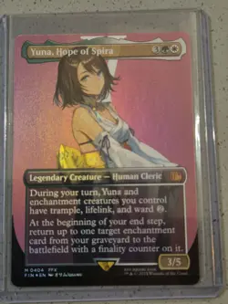 Yuna Hope Of Spira - Borderless Foil - FINAL Fantasy MTG - Image 1