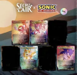Magic the Gathering Sonic Secret Lair Drop Rainbow Foil - Image 1
