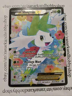Pokemon Shaymin EX RC21/RC25 Legendary Treasures DAMAGED* - Image 1