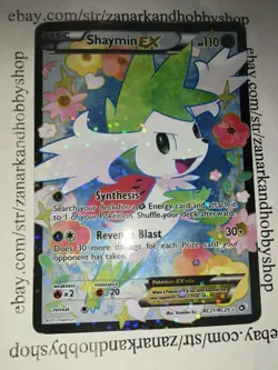 Pokemon Shaymin EX RC21/RC25 Legendary Treasures DAMAGED* - Image 2