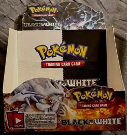 POKEMON : BLACK AND WHITE EMPTY DISPLAY BOX TCG 2011 - Image 1