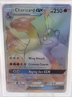 CGC 8 Charizard GX (Secret) Pokemon 150/147 Sm-Burning Shadows Holo NM Fast Ship - Image 2
