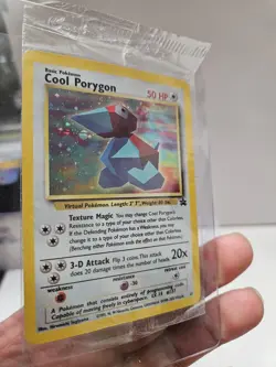 Cool Porygon Holo Pokemon Black Star Promo #15 WOTC Vintage SEALED - Image 1