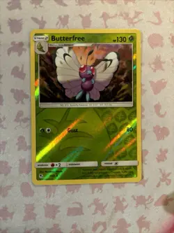 🚀Butterfree 3/68 Reverse Holo Rare Hidden Fates Vintage Pokemon Card MINT - Image 1