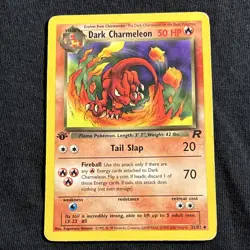 Dark Charmeleon 32/82 Team Rocket 1st Edition Regular Uncommon Pokemon (LP/MP) - Image 1
