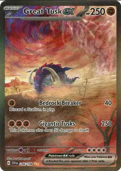 Great Tusk ex 246/198 Scarlet & Violet Base Special Illustration Pokemon - Image 1