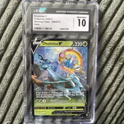 Pokemon TCG Dhelmise V Pokemon 2021 Shining Fates – #009/072 Ultra Rare CGC 10 - Image 4