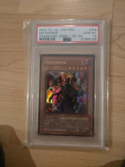 PSA 10 Yu-Gi-Oh Helpoemer PGD-058 Ultra Rare Pharaonic Guardian 1st Edition 2003 - Image 3