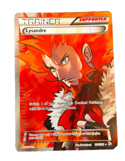Lysandre Full Art 104/106 Holo XY Flashfire Pokemon Card Played - Image 1