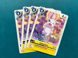 Gatomon EX6-020 Playset Infernal Ascension Digimon Card Game x4 - Image 1
