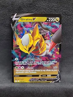 Giratina V 130/196 Lost Origin Full Art Ultra Rare Pokemon Card Off Center - Image 1
