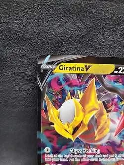 Giratina V 130/196 Lost Origin Full Art Ultra Rare Pokemon Card Off Center - Image 2