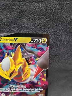 Giratina V 130/196 Lost Origin Full Art Ultra Rare Pokemon Card Off Center - Image 3