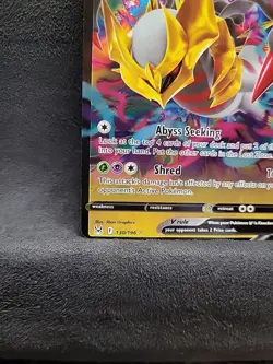 Giratina V 130/196 Lost Origin Full Art Ultra Rare Pokemon Card Off Center - Image 5