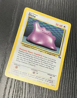 DITTO 3/62 Holo Rare Fossil Set Unlimited 1999 - Pokemon Card WOTC NM/M - Image 2