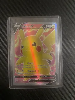 Pikachu V 170/185 Full Art Holo – Vivid Voltage Pokemon Card NM - Image 1