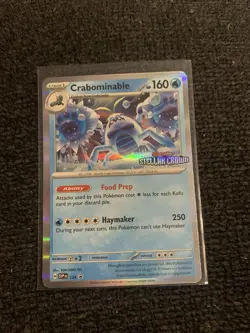 Pokemon Stellar Crown Promo 134 Crabominable Holo Rare 2024 TCG Card English - Image 1
