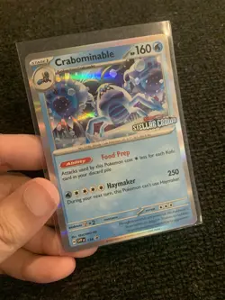 Pokemon Stellar Crown Promo 134 Crabominable Holo Rare 2024 TCG Card English - Image 2
