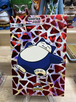 Snorlax Red Crack Ice Pokemon Shiny Card Database - Image 1