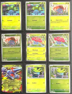 Phantasmal Flames Pokemon TCG Base Set with Reverse & EX - 178 Cards with Binder - Image 1
