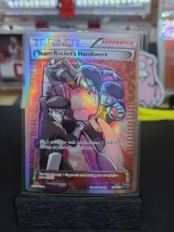 Team Rocket’s Handiwork 124/124 XY Fates Collide Full Art 2016 Pokemon Card NM - Image 1