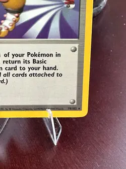 1999 Scoop Up 78/102 Rare Trainer Pokemon Card WOTC Base Set - Image 4
