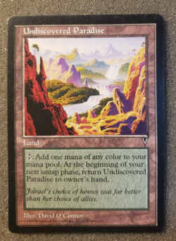 Undiscovered Paradise Visions (Reserved List MTG Card) (DS3D1).................. - Image 3