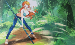 One Piece Card Game Nami Playmat High Quality Rubber Mat and Print - Image 1