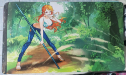 One Piece Card Game Nami Playmat High Quality Rubber Mat and Print - Image 2