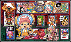 One Piece Card Game Tony Tony Chopper Red Green mat Gaming Desk Playmat Mousepad - Image 1