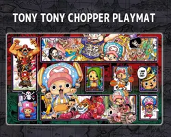 One Piece Card Game Tony Tony Chopper Red Green mat Gaming Desk Playmat Mousepad - Image 2