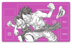 One Piece Baby Luffy & Young Luffy Trading Card Game CCG Playmat Free Best Tube - Image 1