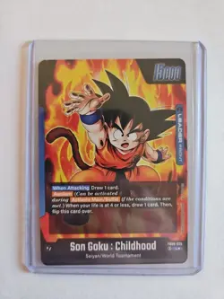 Son Goku : Childhood FB06-025 Leader Alternate Art Dragon Ball Card Rivals Clash - Image 2
