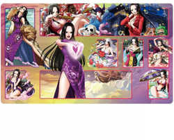 Boa Hancock One Piece Playmat With Zones OPCG TCG CCG Trading Card Game Play Mat - Image 1