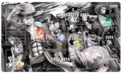 Straw Hat Pirates One Piece Playmat With Zones OPCG Card Game Play Mat Mouse Pad - Image 1