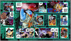 One Piece CCG TCG Card Game Jinbe Green mat Gaming Desk Playmat Deskmat Mousepad - Image 1