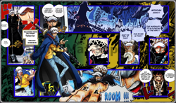 One Piece Card Game Trafalgar Law Green Yellow mat Gaming Desk Playmat Mousepad - Image 1