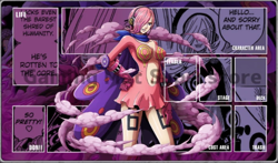 One Piece CCG Card Game Reiju Purple mat Gaming Desk Playmat Deskmat Mouse Pad - Image 1