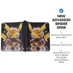 Trading Card Binder 900 Cards Holder Album Folder 9 Pocket 50 Removable Sleeves - Image 3